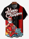 Men's Christmas Funny Graphic Short Sleeve Hawaiian Shirt